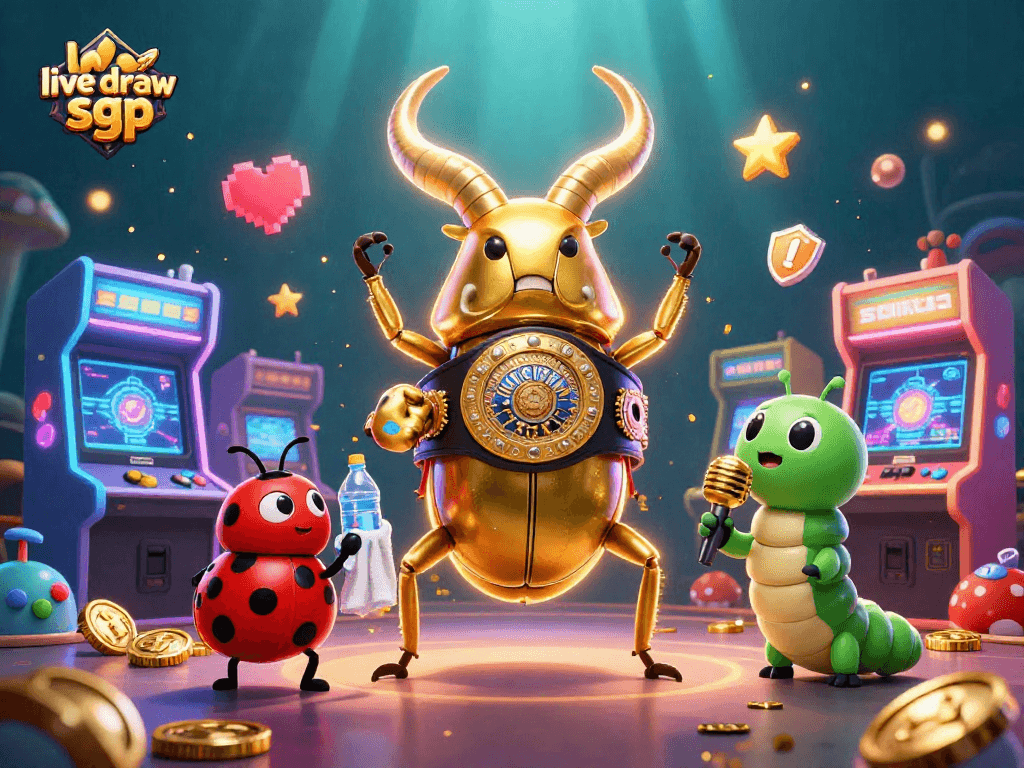 Saksikan live draw sgp dengan ilustrasi 3D menarik dari karakter lucu dan elemen kasino yang mengesankan.