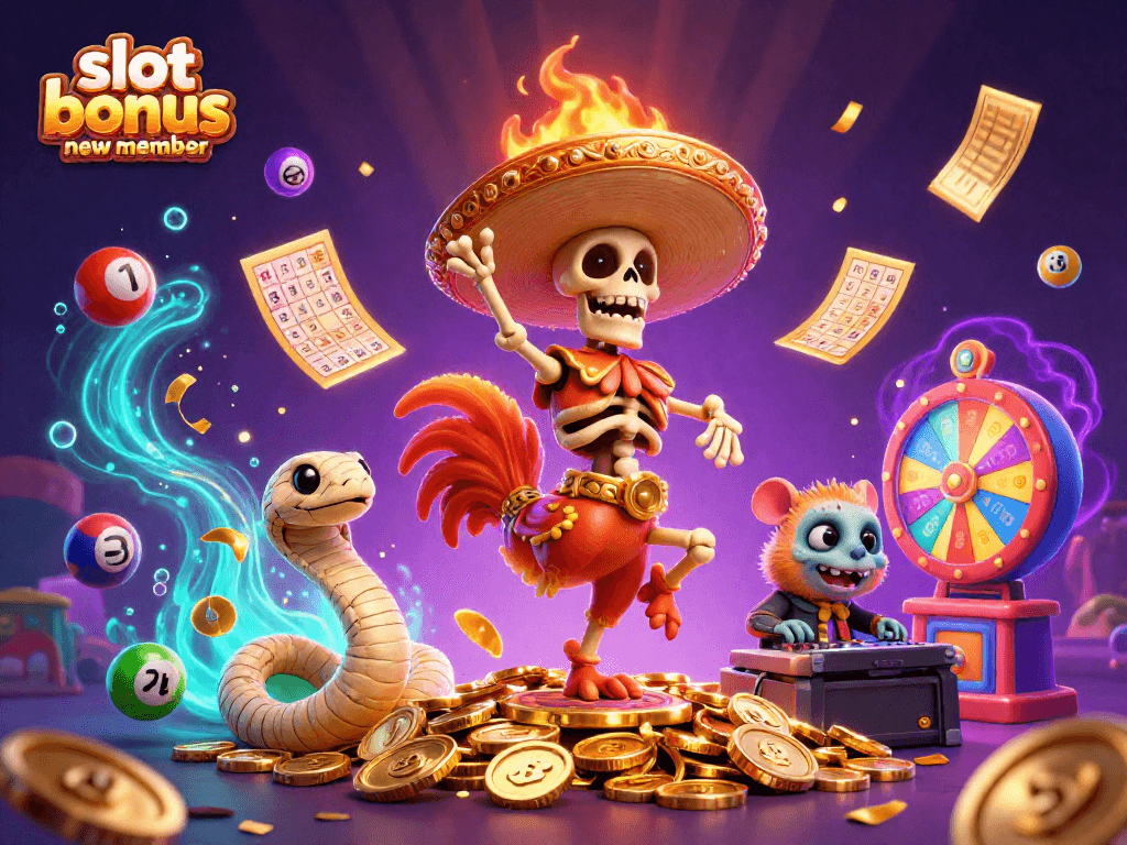 Engage in thrilling gameplay with slot bonus new member while winning big in a vibrant casino scene.