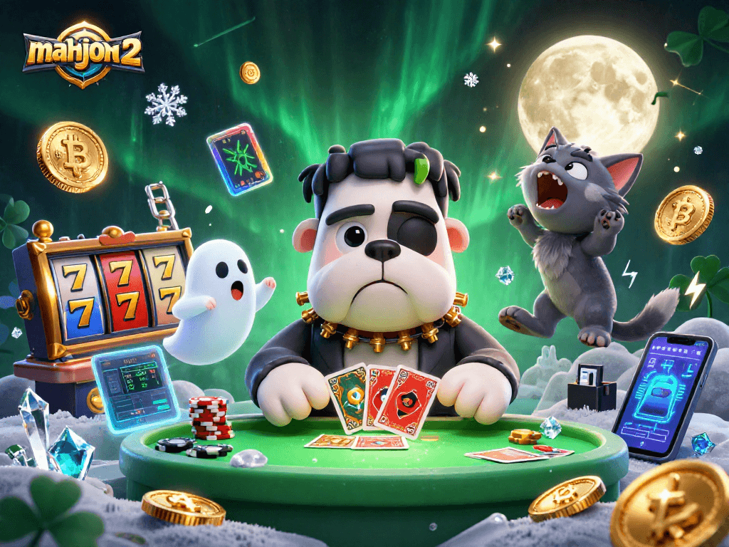 Engage in Mahjong 2 casino fun with vibrant characters and slots, showcasing action and energy.