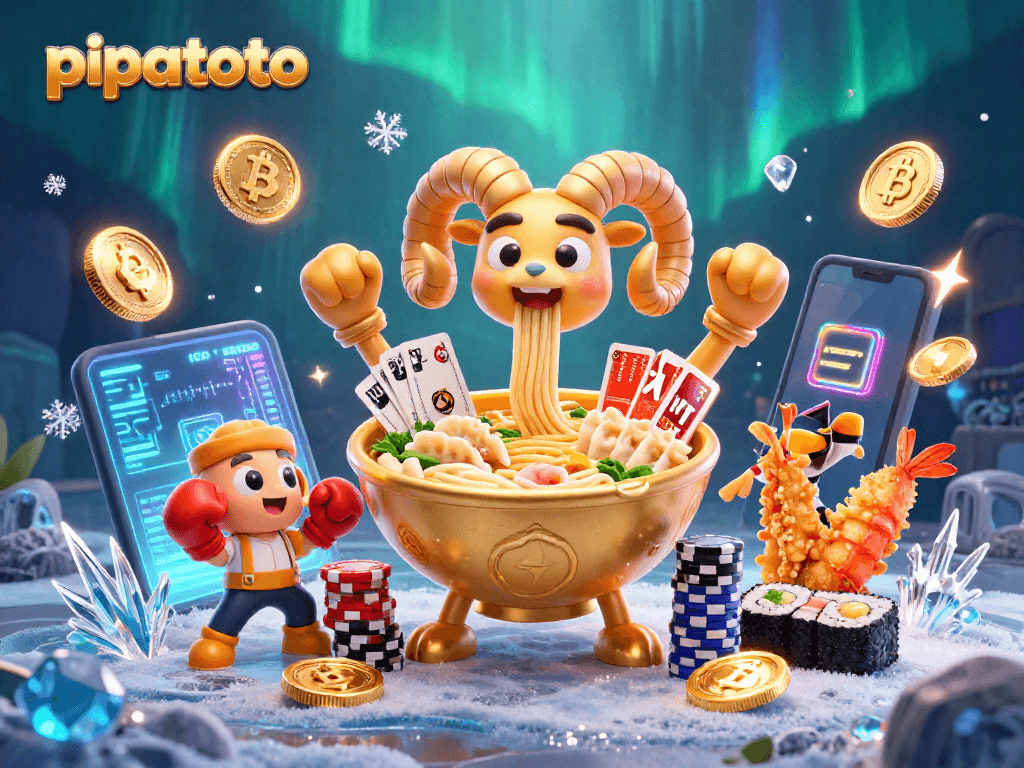 Pipatoto players enjoy vibrant slots and casino games in a colorful animated scene filled with action.