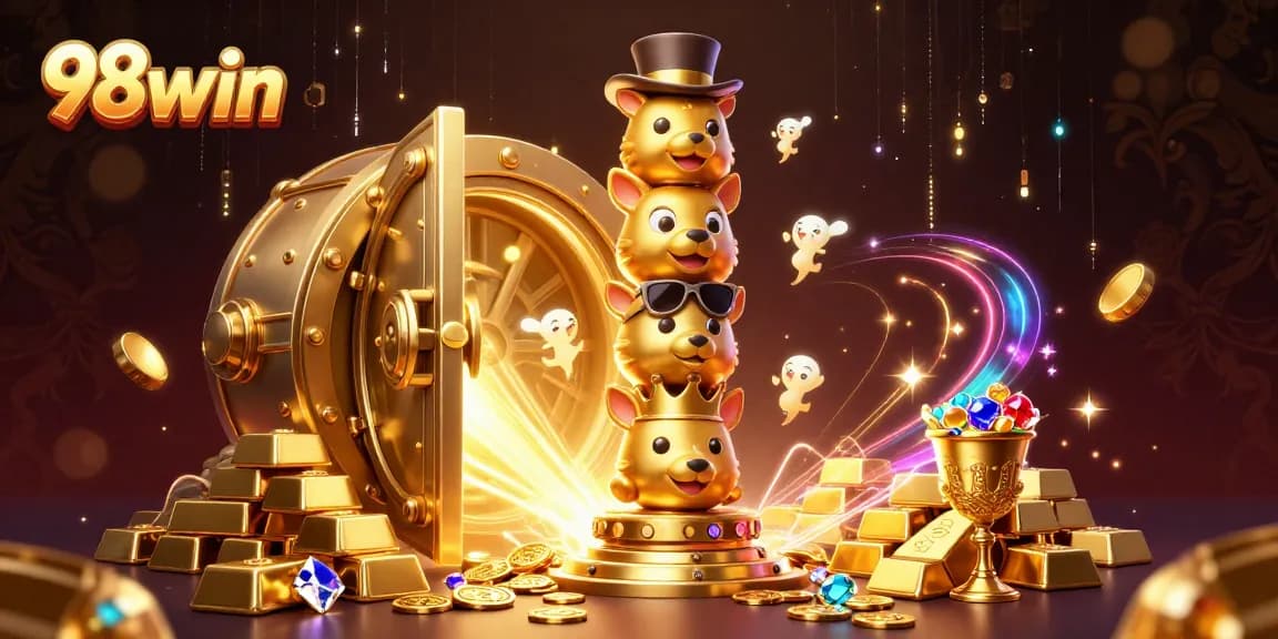 Experience exhilarating wins at 98win with a vibrant display of games and treasures.