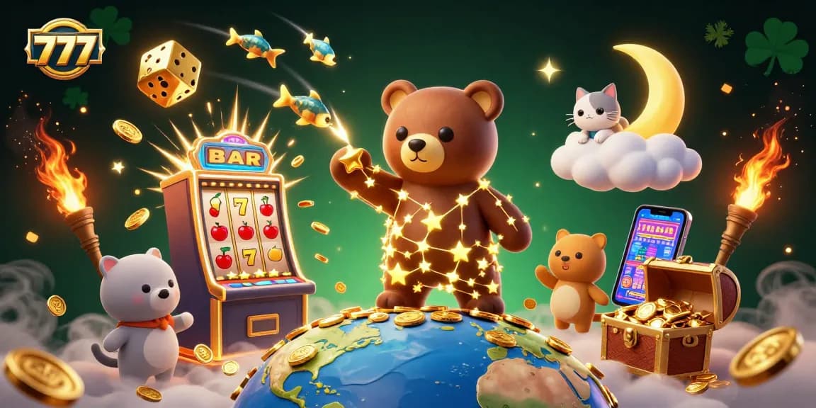 Engage with thrilling 777 slot wins and golden jackpots in a vibrant casino scene.