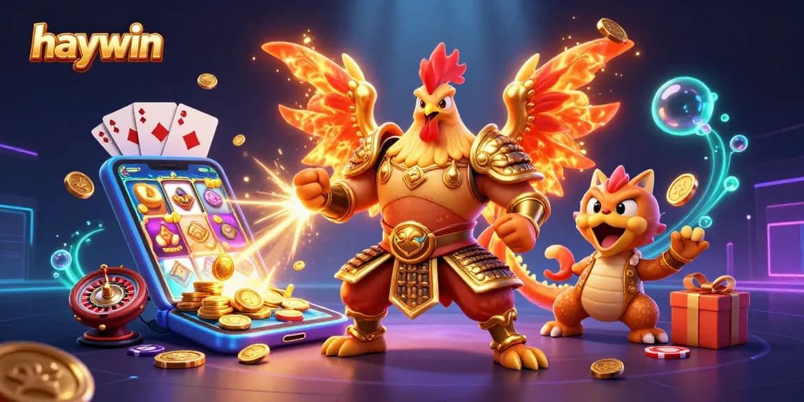 Experience thrilling gaming action at Haywin with vibrant slot games and exciting elements.