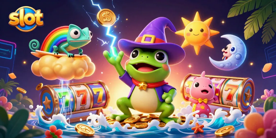 Putaran slot yang mengasyikkan dengan koin emas yang mengalir dan karakter yang menyenangkan.