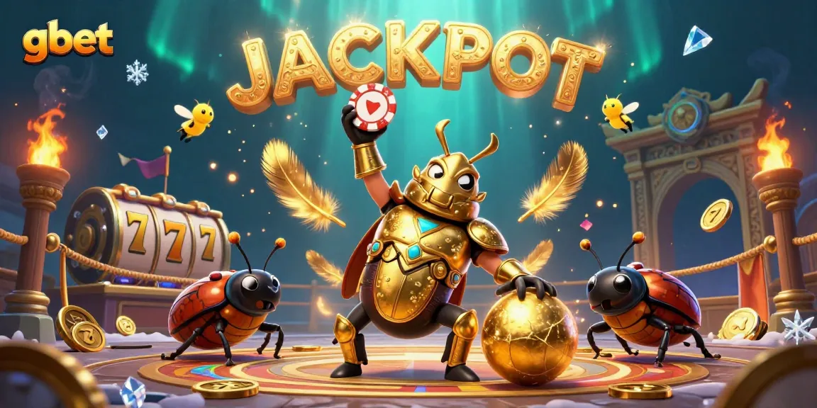 gbet brings excitement with a vibrant scene featuring victory and jackpot themes in a dynamic casino atmosphere
