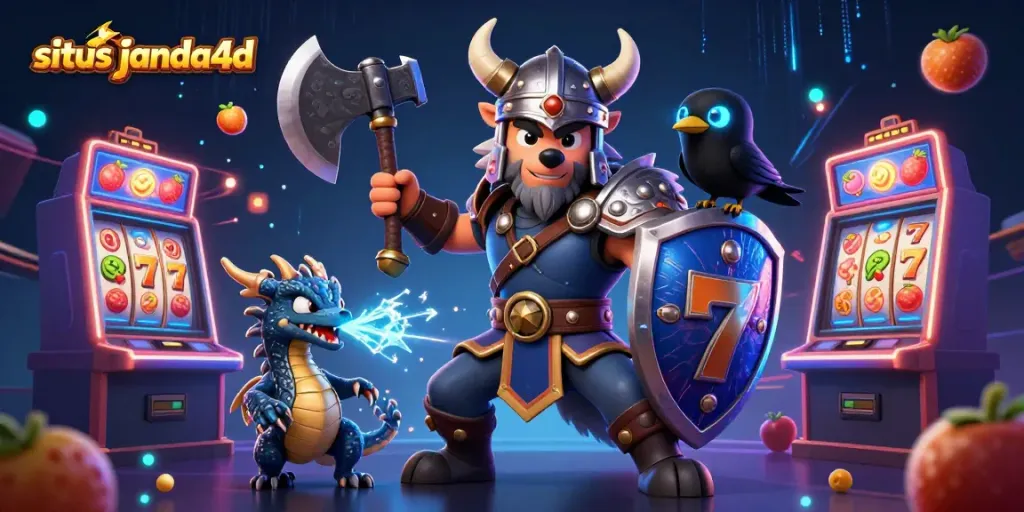 Mesin slot jadul dengan simbol beraneka warna di situs janda4d untuk pengalaman bermain yang menarik.