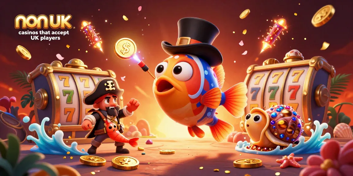 Experience the excitement of non UK casinos that accept UK players with vibrant gaming elements.