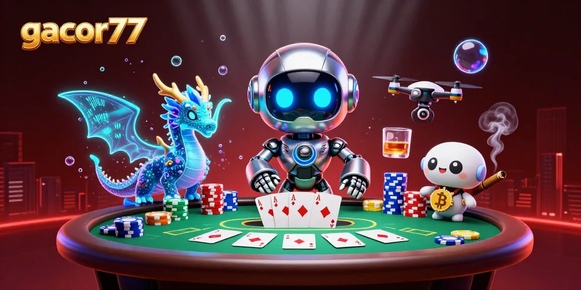 Mainkan gacor77 dengan suasana penuh keseruan, robot dan naga digital siap menyambut Anda!