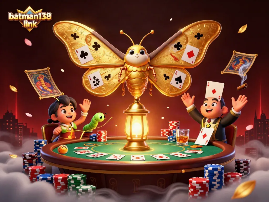 Play exciting casino games with batman138 link illustrated in a vibrant 3D scene.