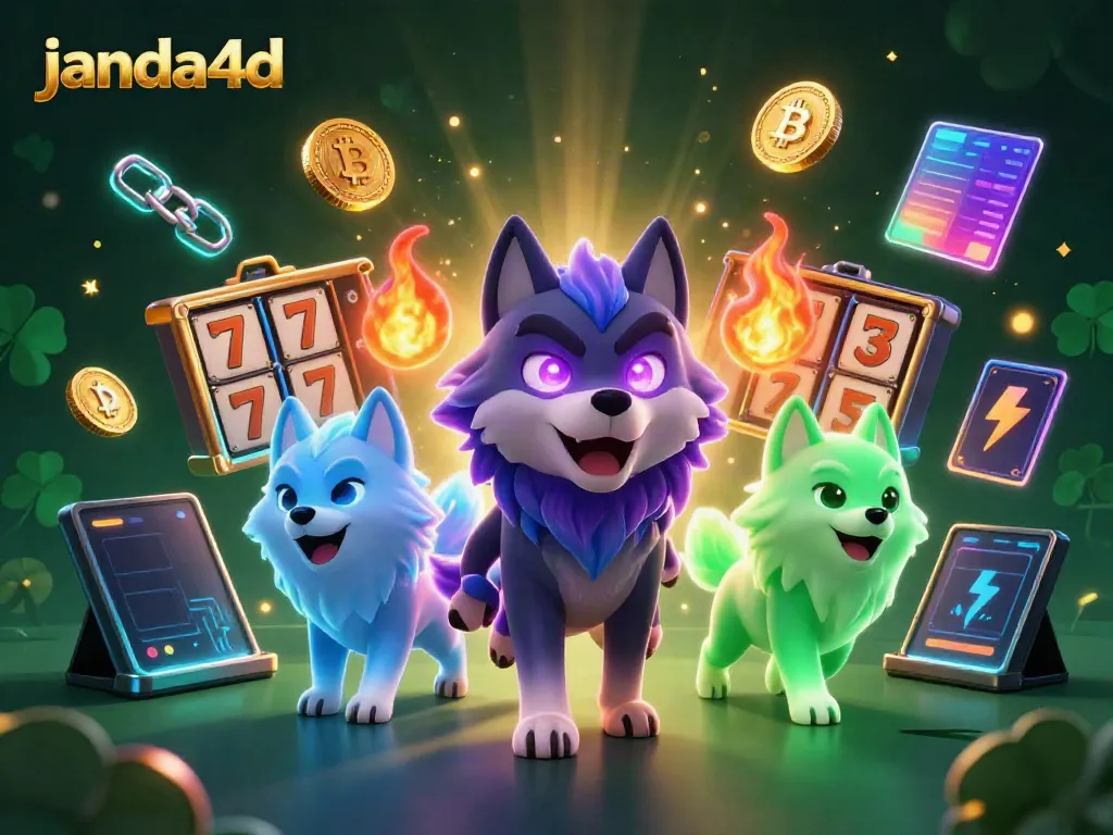 JANDA4D mengajak pemain menikmati hiburan slot online berenergi dengan karakter serigala dan elemen keberuntungan.