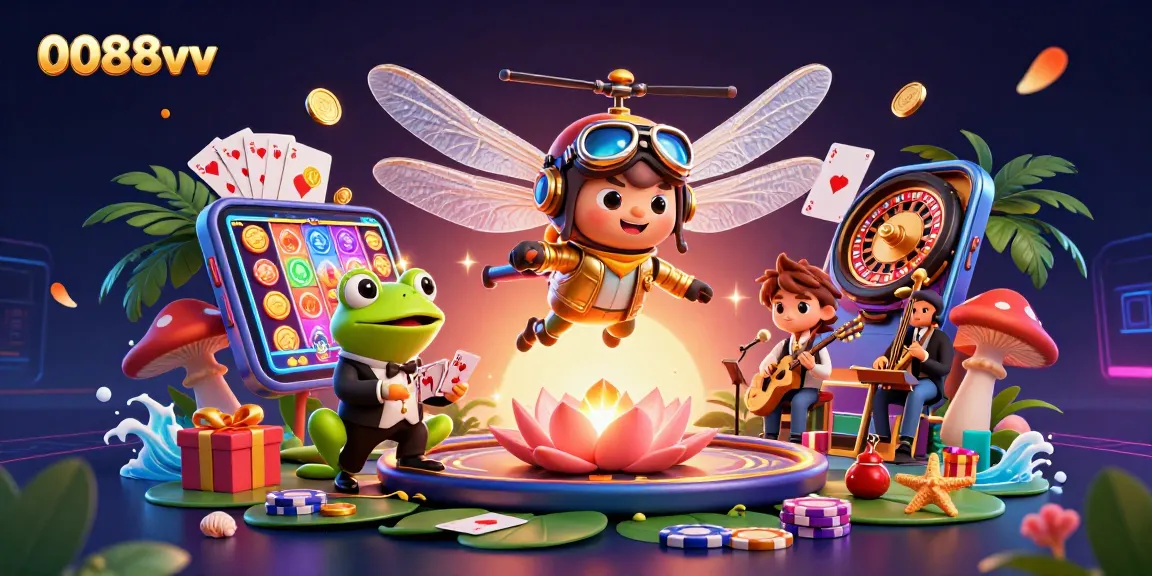 Experience thrilling gameplay at 0088vv with vibrant characters and action-packed casino elements.