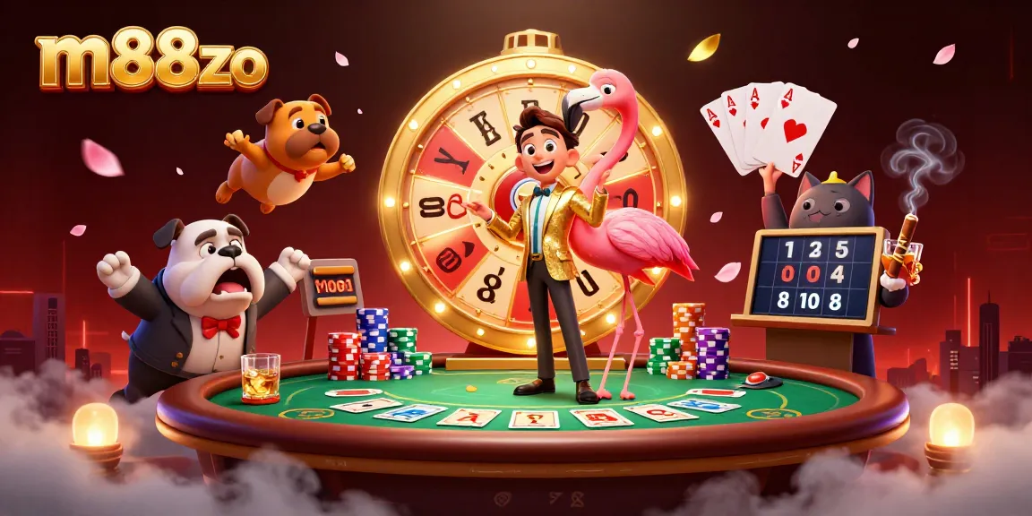 Win exciting prizes at m88zo casino with thrilling gaming experiences and vibrant visuals.