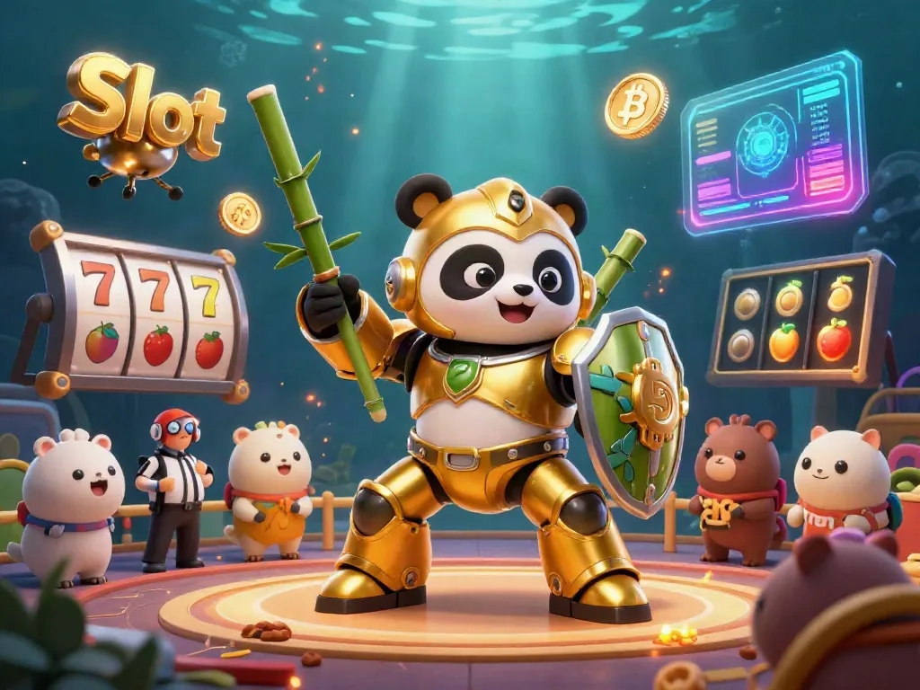 Memenangkan jackpot di slot dengan karakter lucu dan elemen 3D di arena yang penuh semangat.