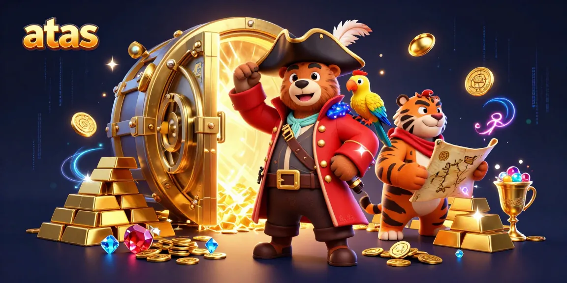 Join the action at atas, where pirate captains and treasure await in this lively casino scene.