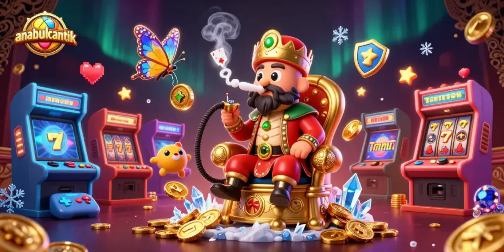 Gali dunia permainan anabulcantik dengan slot dan simbol keberuntungan yang bersinar.