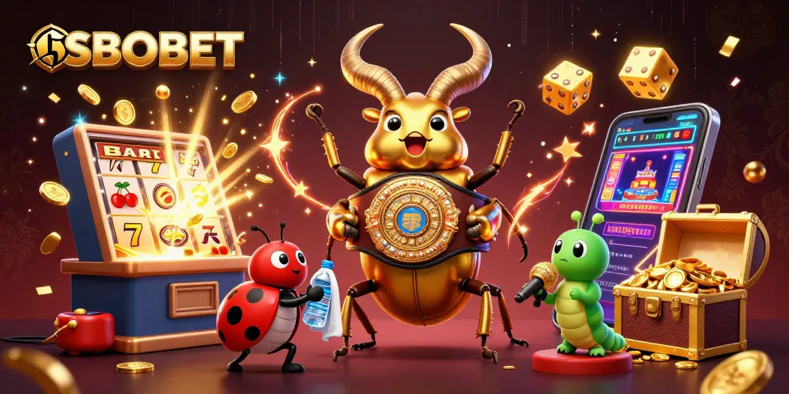 Menang besar di SBOBET dengan ilustrasi kasino 3D kursus mengasyikkan dengan bug emas