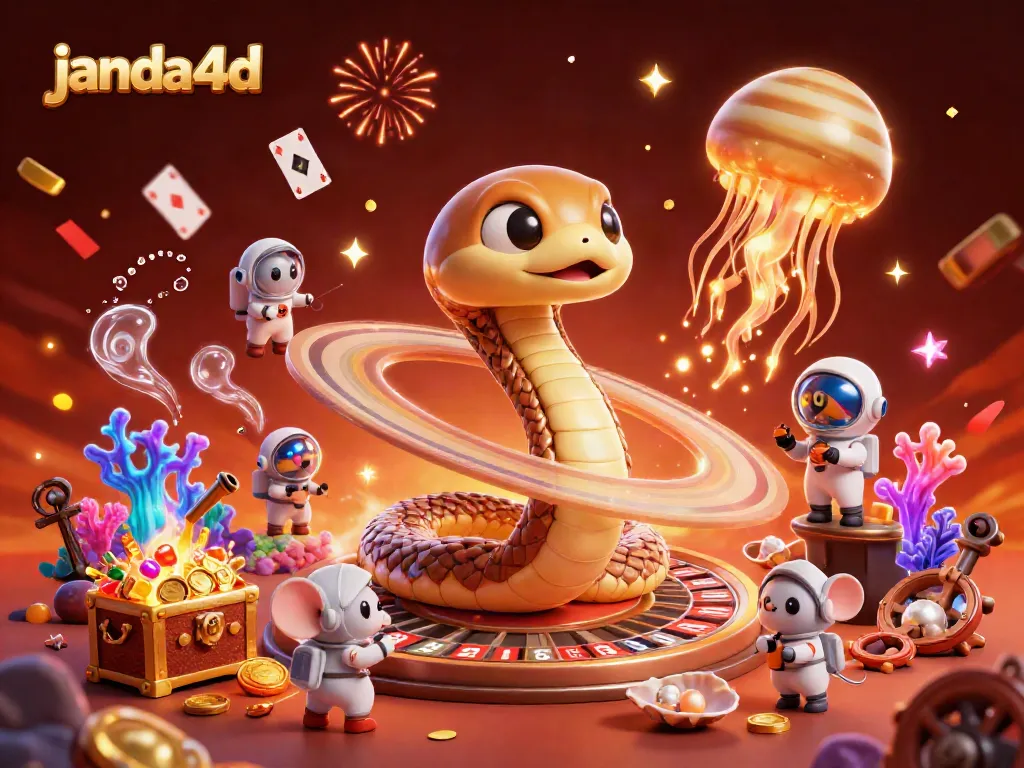 Janda4d melibatkan pemain dengan permainan menarik di ilustrasi kasino digital yang cerah.