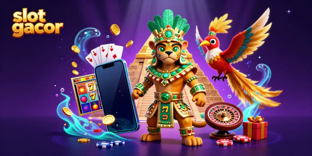 Menggandakan peluang menang dengan slot gacor: Ilustrasi mengesankan pemuja jaguar Mesoamerika.