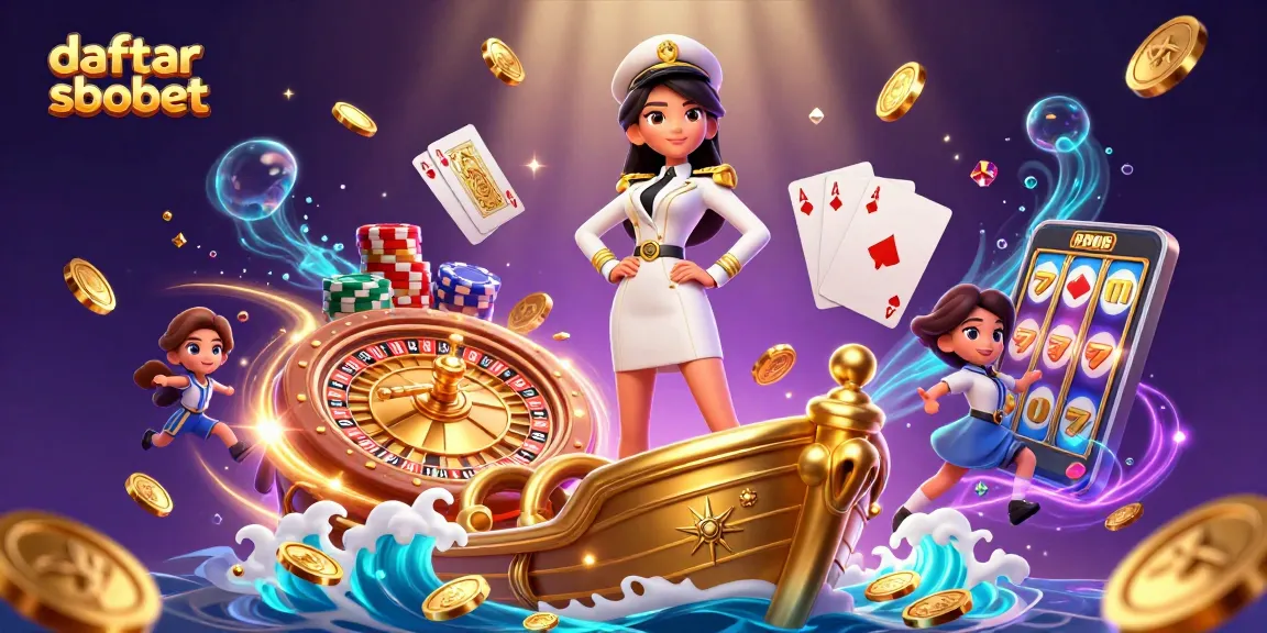 Engage with daftar sbobet betting action amidst a dazzling casino scene with stunning graphics.