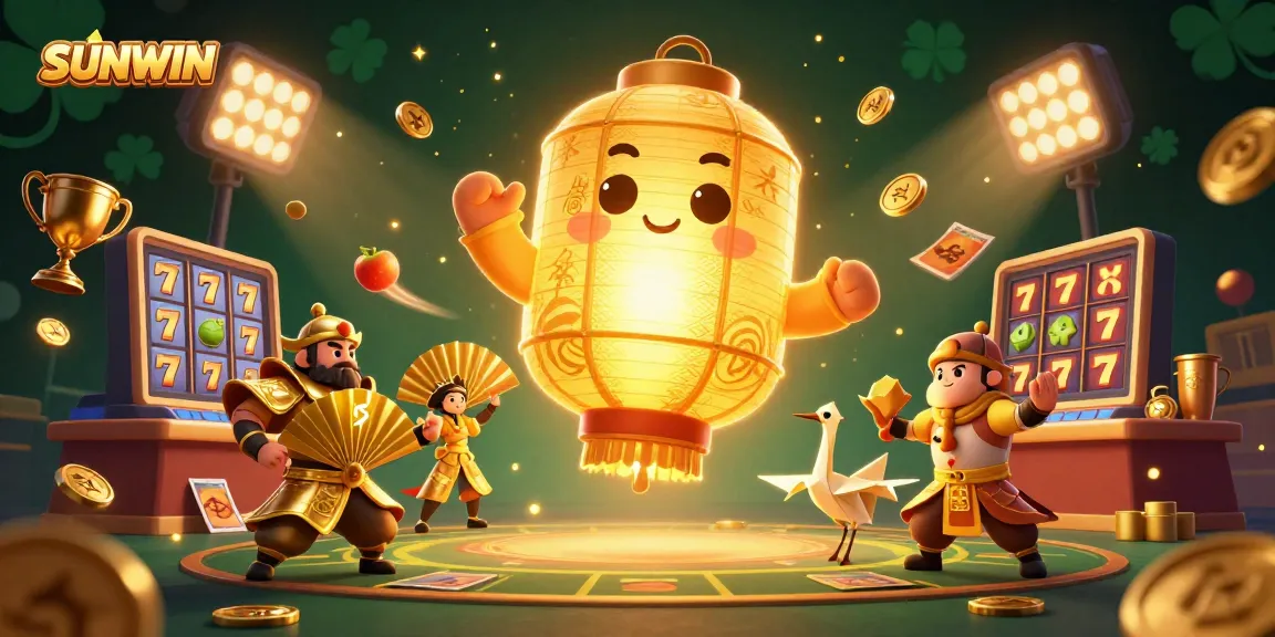 SUNWIN showcases an exciting casino atmosphere with animated characters and dynamic gaming elements for a thrilling experience.