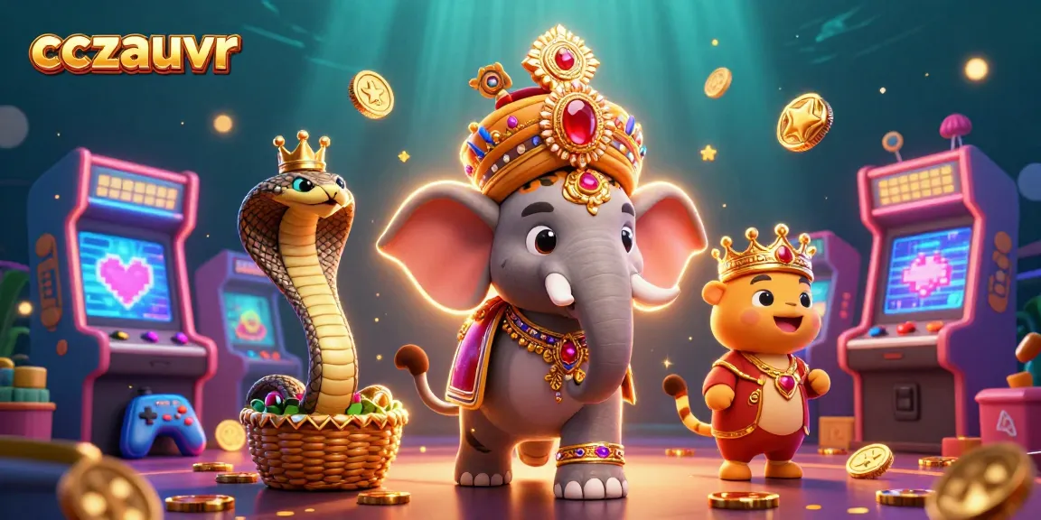 Engage with cczauvr's vibrant casino experience featuring a majestic maharaja tiger in a rich fantasy setting.