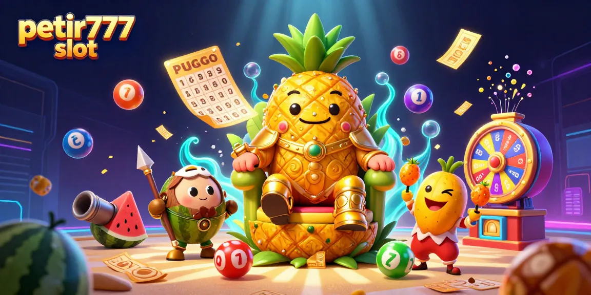 Experience the thrill of petir777 slot with vibrant characters and dynamic casino elements in a rich, colorful 3D scene.