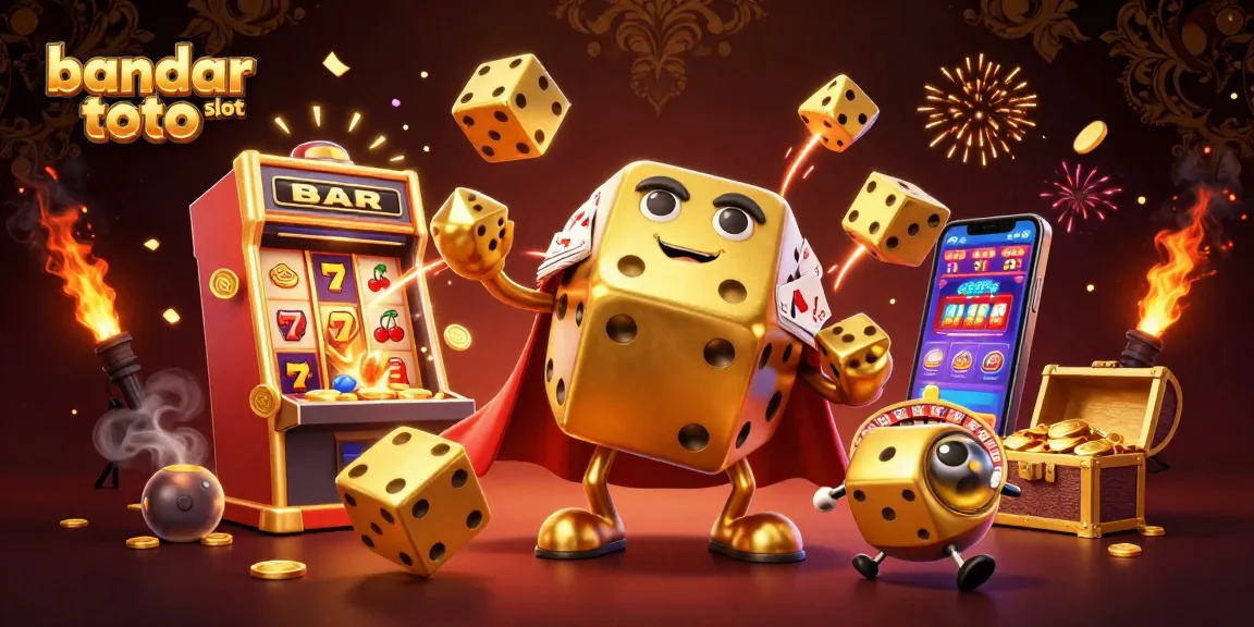 Experience big wins at bandar toto slot with our vibrant 3D casino scene showcasing exciting games and characters.
