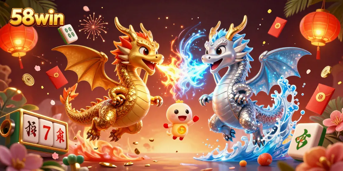 Engage in thrilling gameplay at 58win with vibrant dragons and dynamic casino elements.