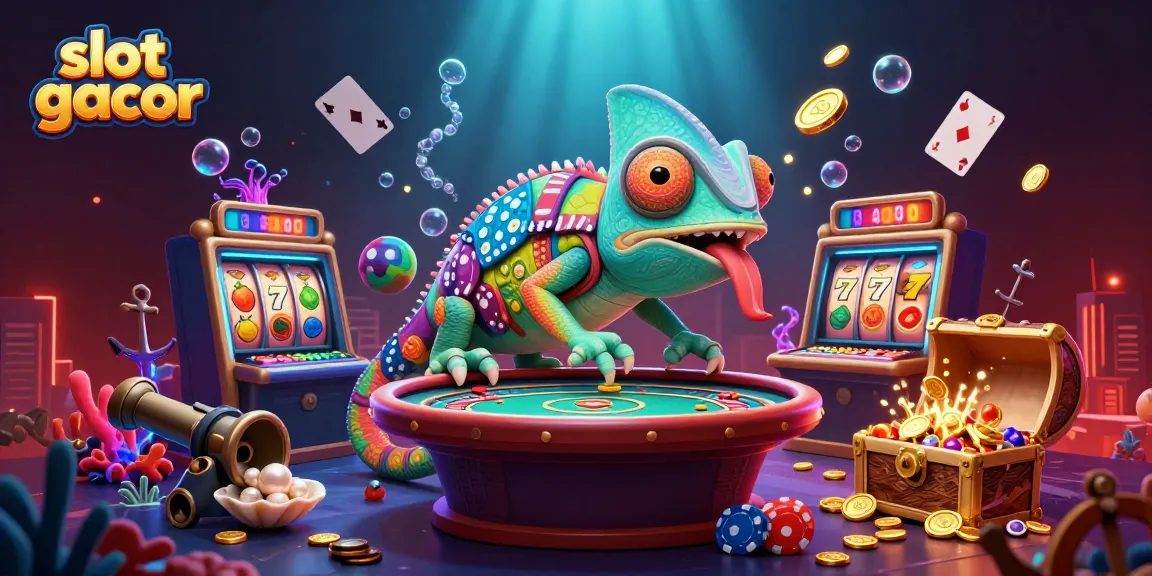 Menangkan slot gacor dengan ilustrasi kasino 3D yang dinamis, penuh warna dan detail.