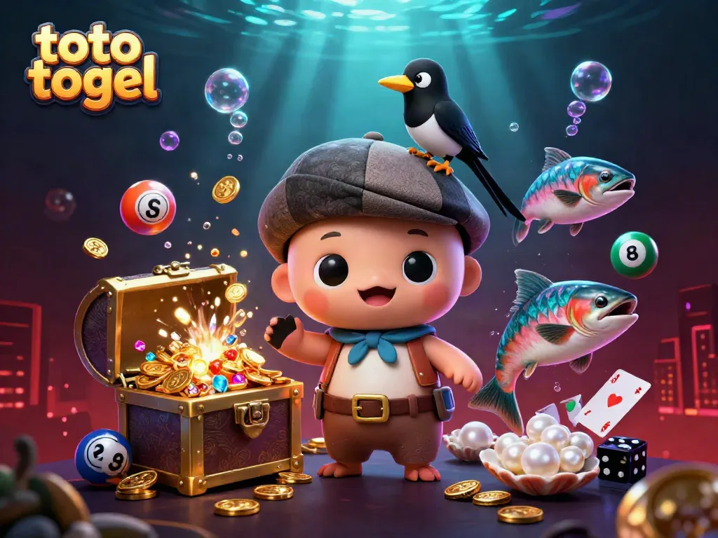 Experience thrilling toto togel action with lively characters celebrating big wins in a vibrant casino setting.