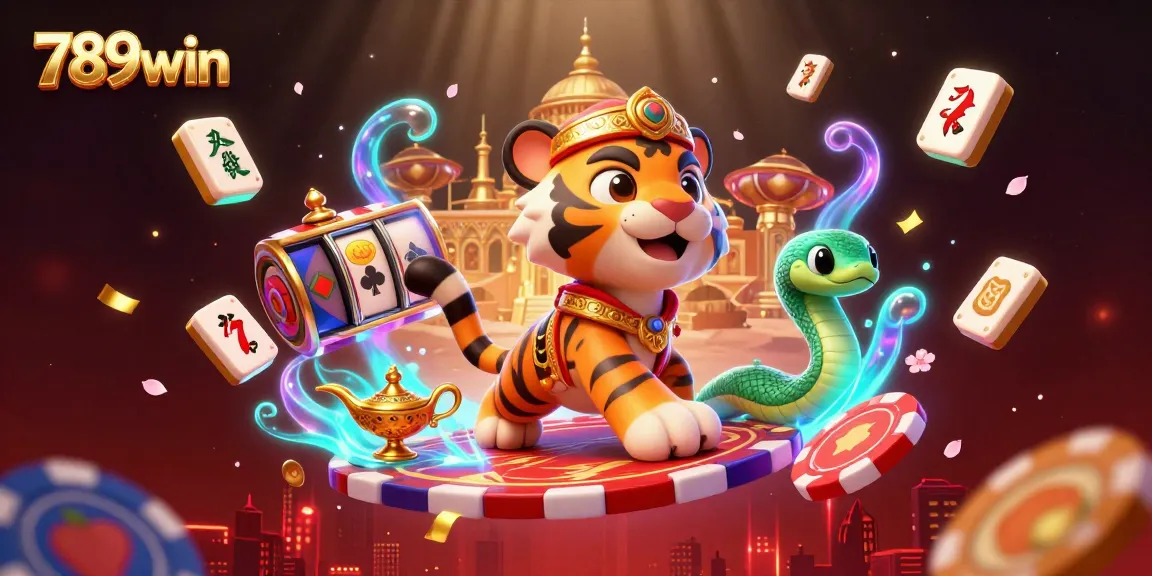 Engage with thrilling 789win casino adventures featuring the magical tiger sultan on a flying carpet.