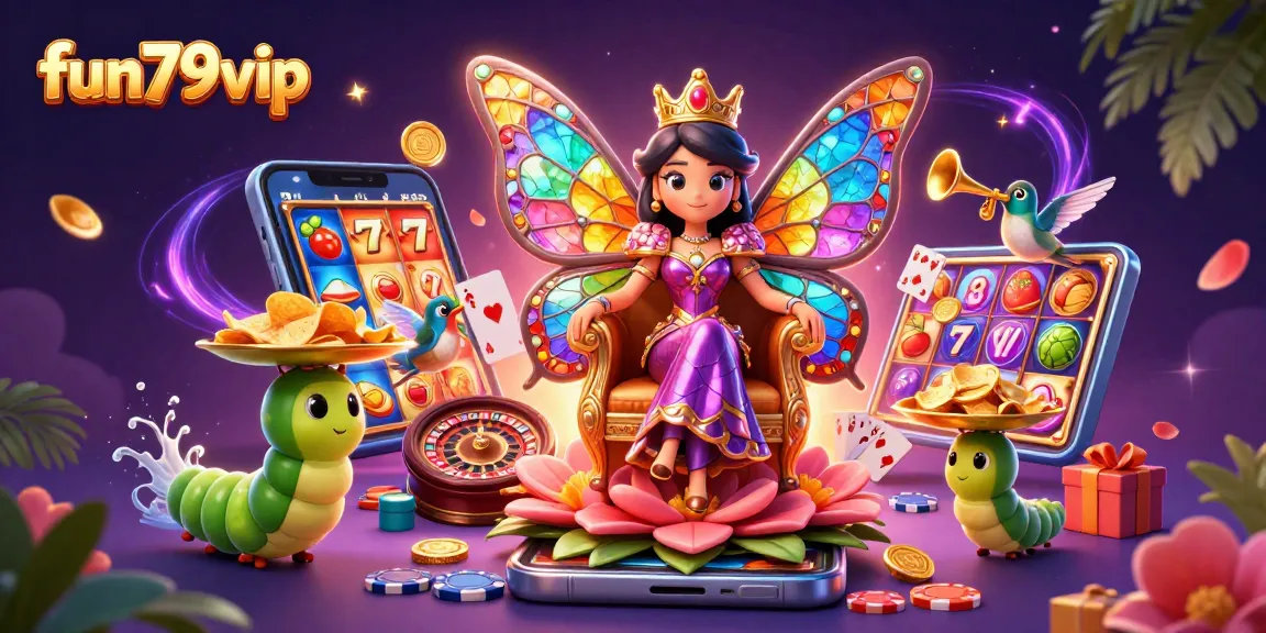 Join the fun79vip casino experience with vibrant game elements and colorful characters.