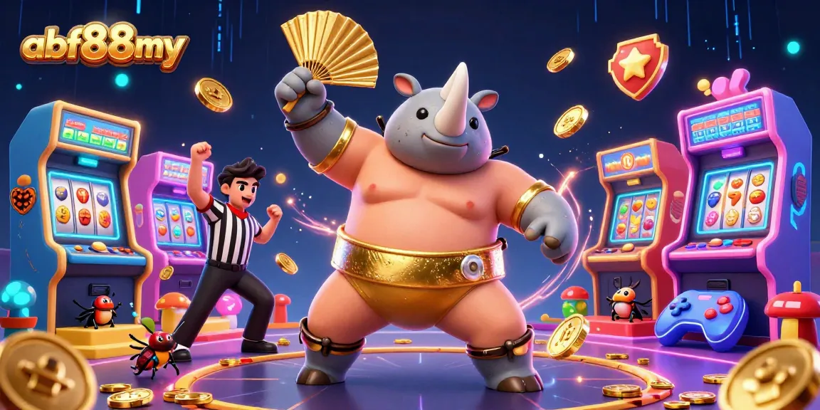Experience thrilling casino gameplay with a vibrant 3D scene featuring afb88my's unique characters and game elements.