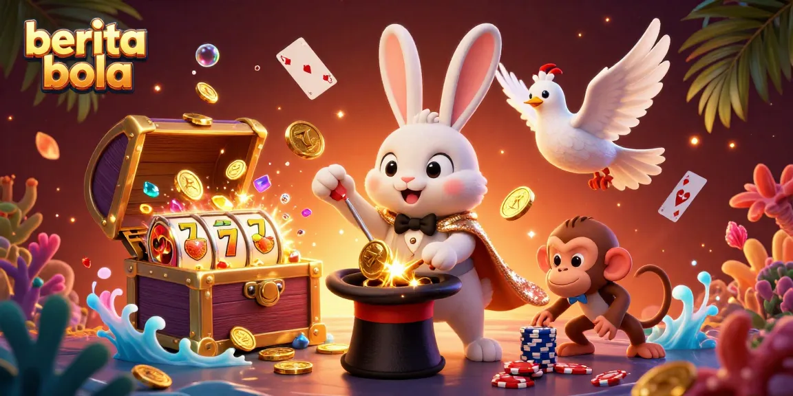 Experience berita bola's magic with a magician rabbit and immersive casino vibes.