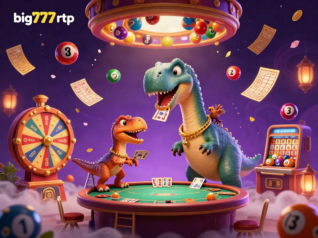 Engage with the big777 rtp casino experience featuring vibrant lottery elements and dynamic characters.