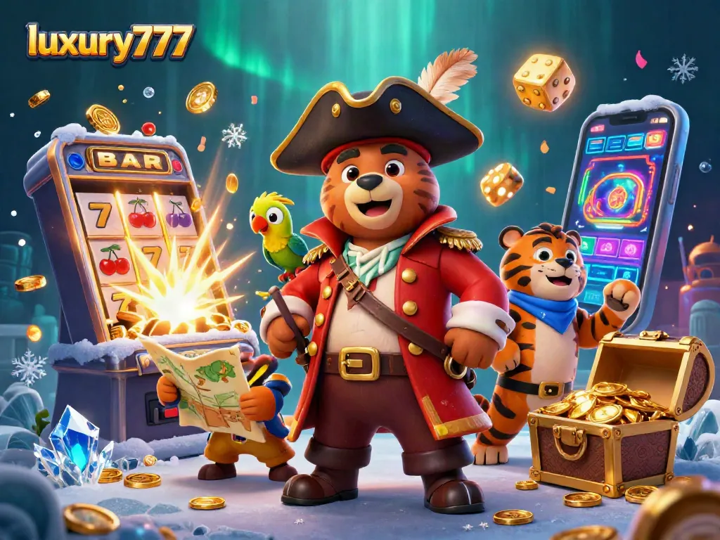 Engage with luxury777's exhilarating casino adventures featuring dynamic characters and vibrant slot elements.