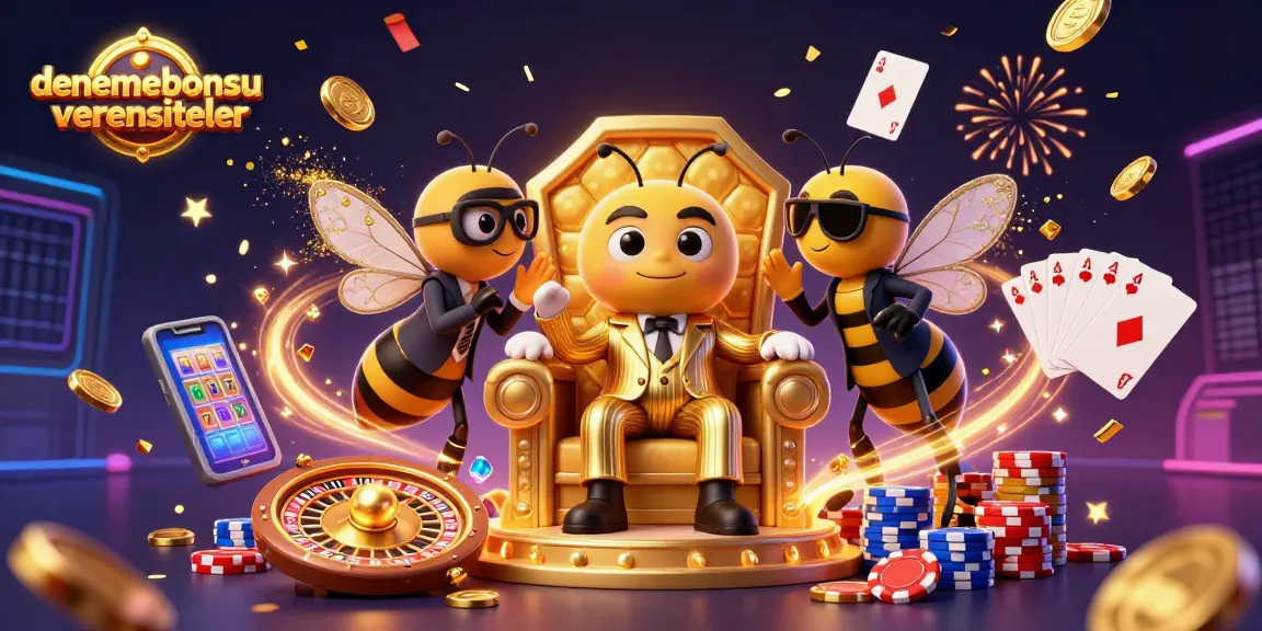 Experience denemebonusuverensiteler in a vibrant casino scene with animated characters and dynamic game elements.