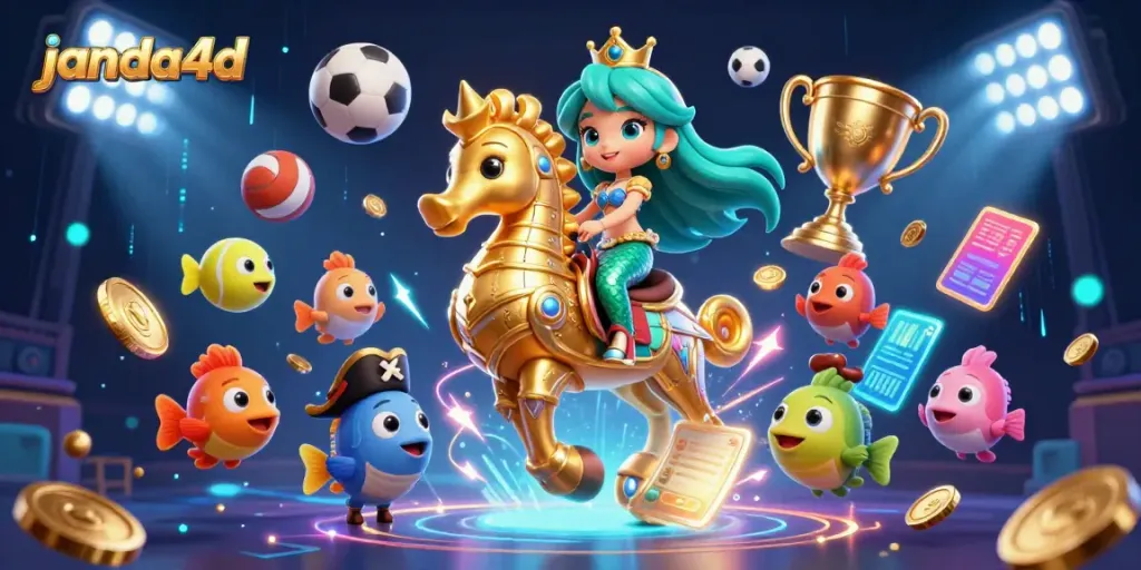 Taruhan olahraga dengan janda4d dalam ilustrasi 3D yang menarik