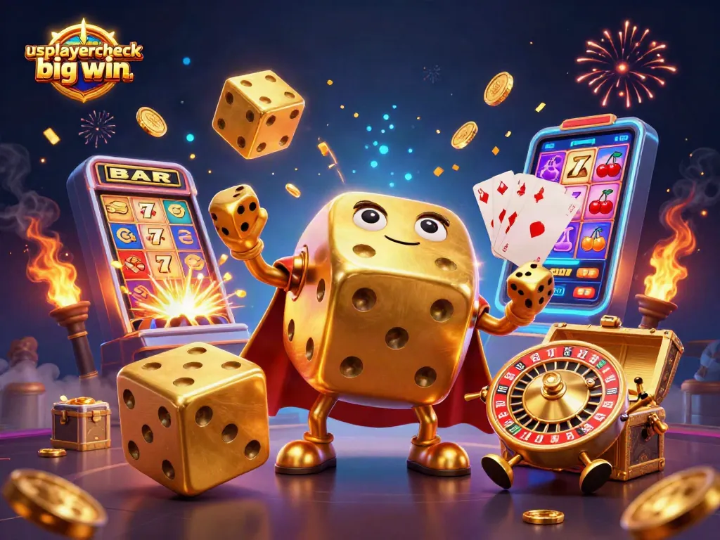 Experience exciting jackpots at usplayercheck big win casinos with colorful 3D elements and characters.