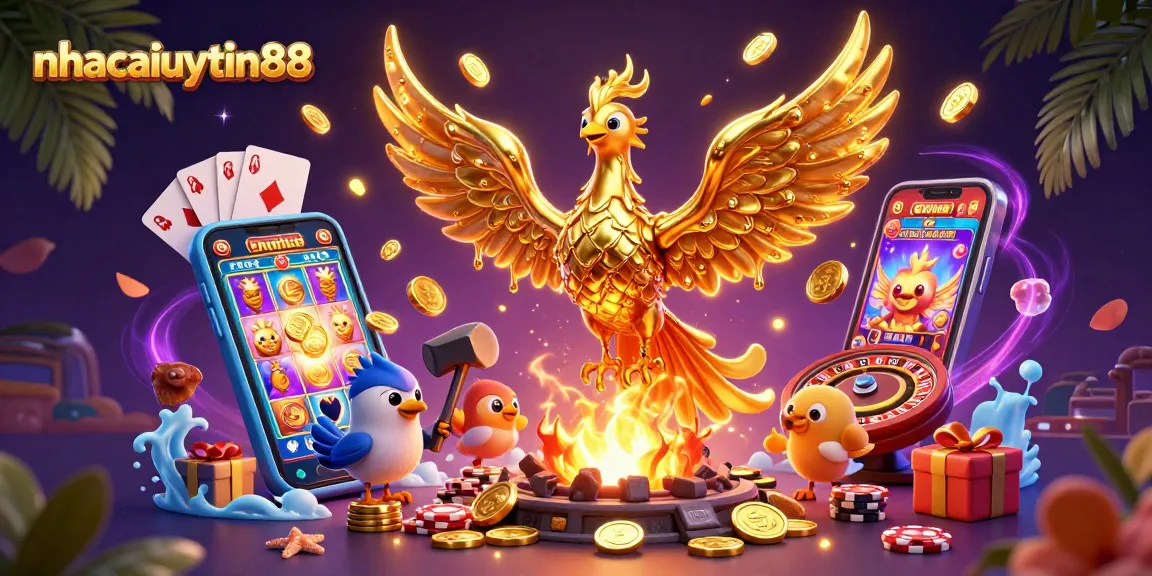 Experience winning strategies at nhacaiuytin88 with a dynamic casino scene featuring rich game elements.