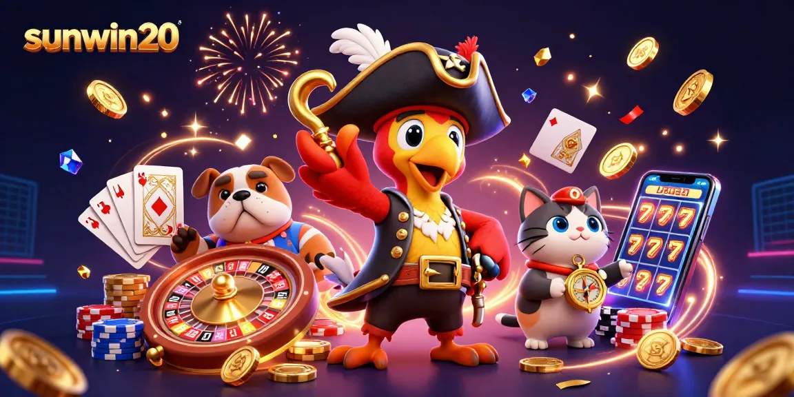 Experience thrilling gameplay with sunwin20's vibrant casino adventure and colorful characters.