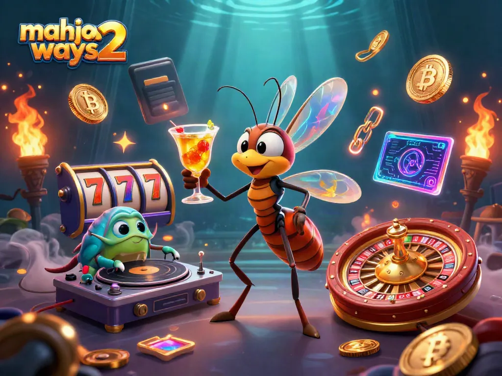 Experience exciting gameplay with Mahjong Ways 2, as 3D characters interact in a vibrant casino atmosphere.