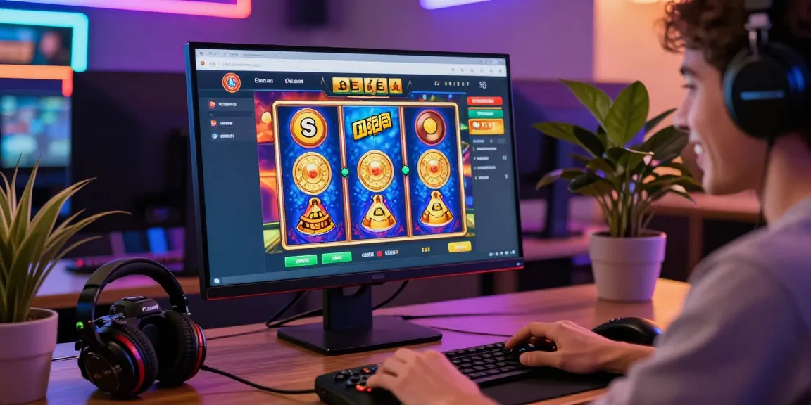 Engaging online gaming setup showcasing Link Alternatif Cemeslot with vibrant visuals and inviting atmosphere.