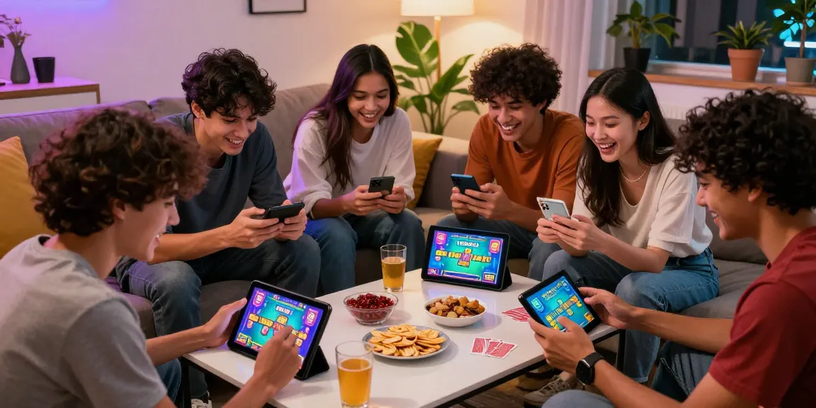 Play now Teen Patti Gold with friends in a lively home gaming scene.
