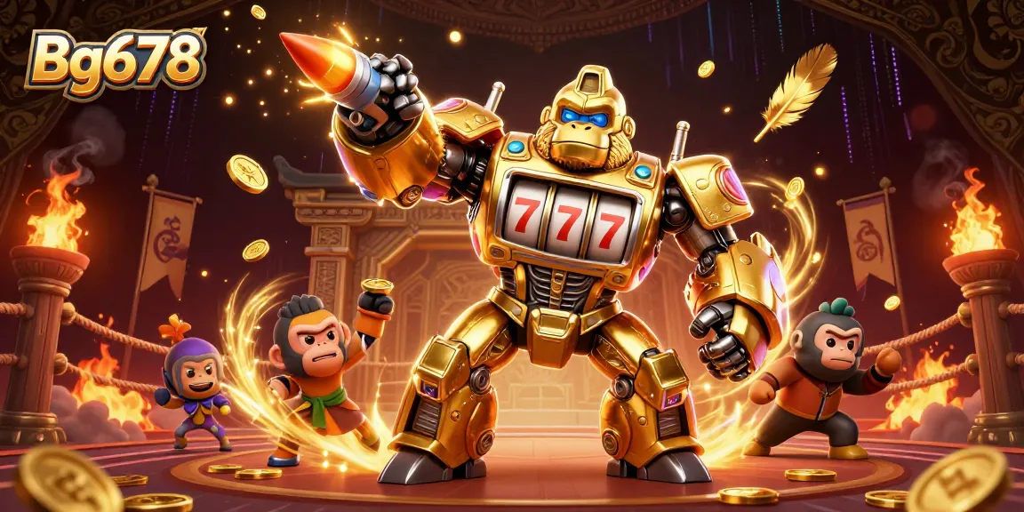 Engage with the thrilling Bg678 gaming experience featuring exciting characters and vibrant casino elements.