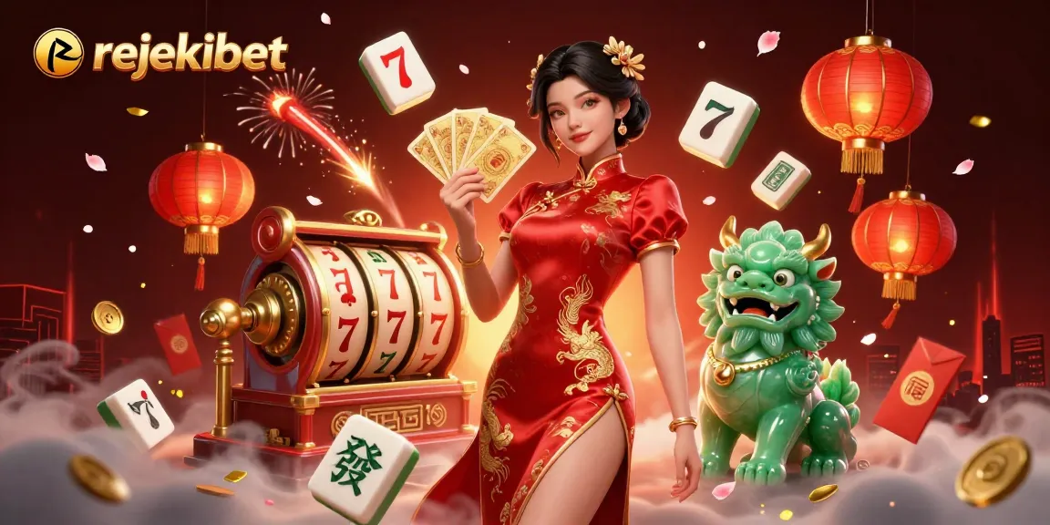 Win big at rejekibet with high-stakes slots and a vibrant casino atmosphere illustrated.