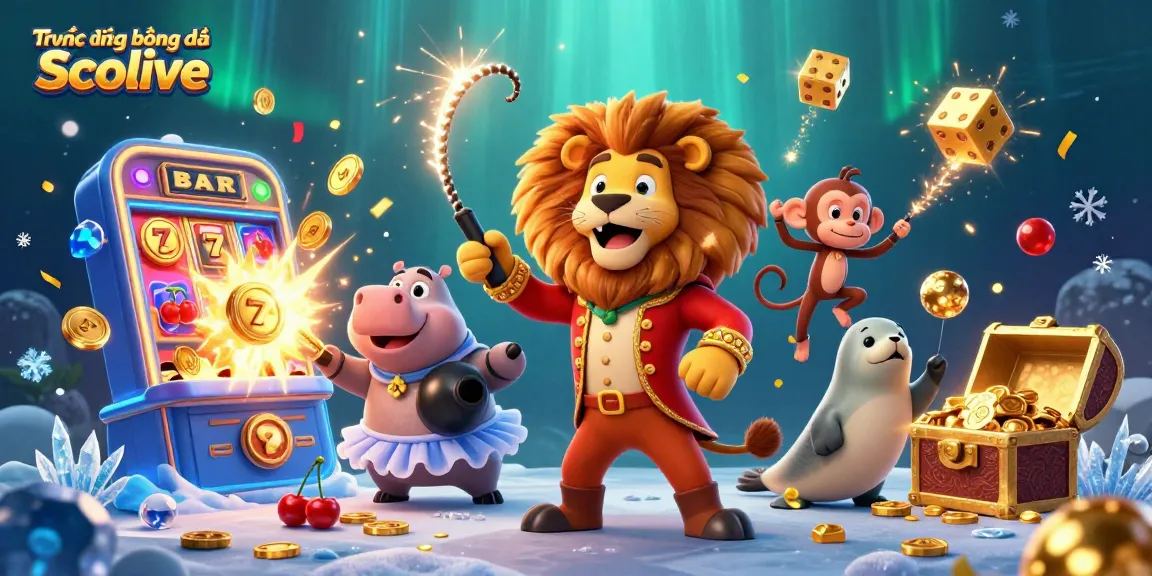 Catch the excitement of Trực tiếp bóng đá Socolive with our vibrant casino-themed 3D illustration!