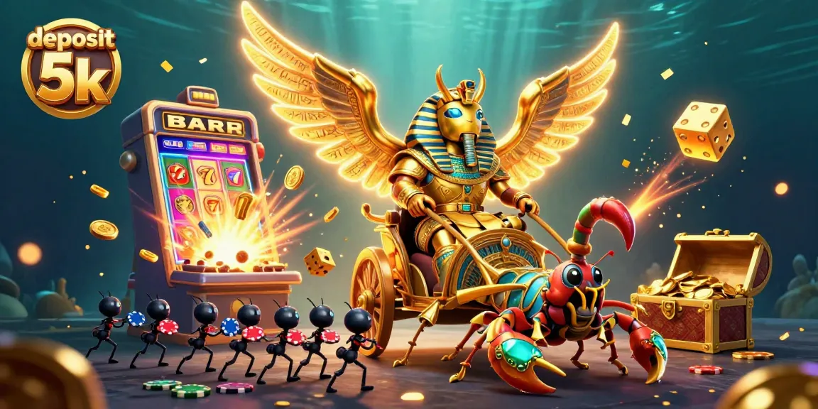 Experience thrilling gameplay with deposit 5k for big wins in this vibrant casino scene.