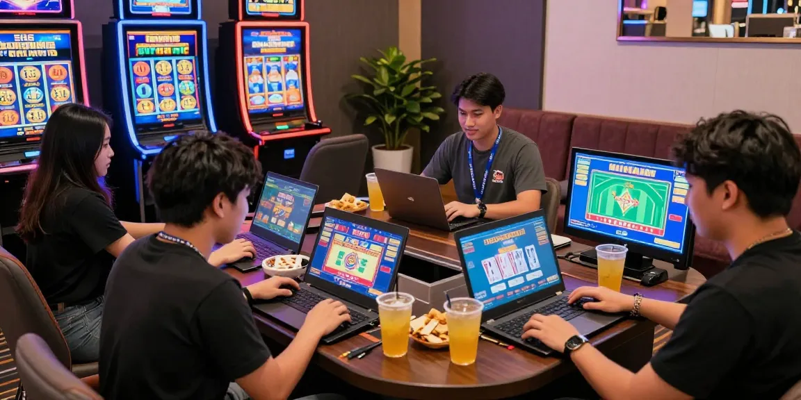 Engaging gaming scene at fun88casino showcasing players enjoying online games in a vibrant setup.