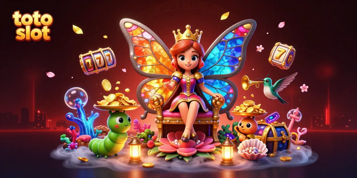 Join in the excitement of toto slot with colorful reels and rich casino elements in a vibrant 3D scene.